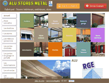 Tablet Screenshot of alu-stores-metal.com